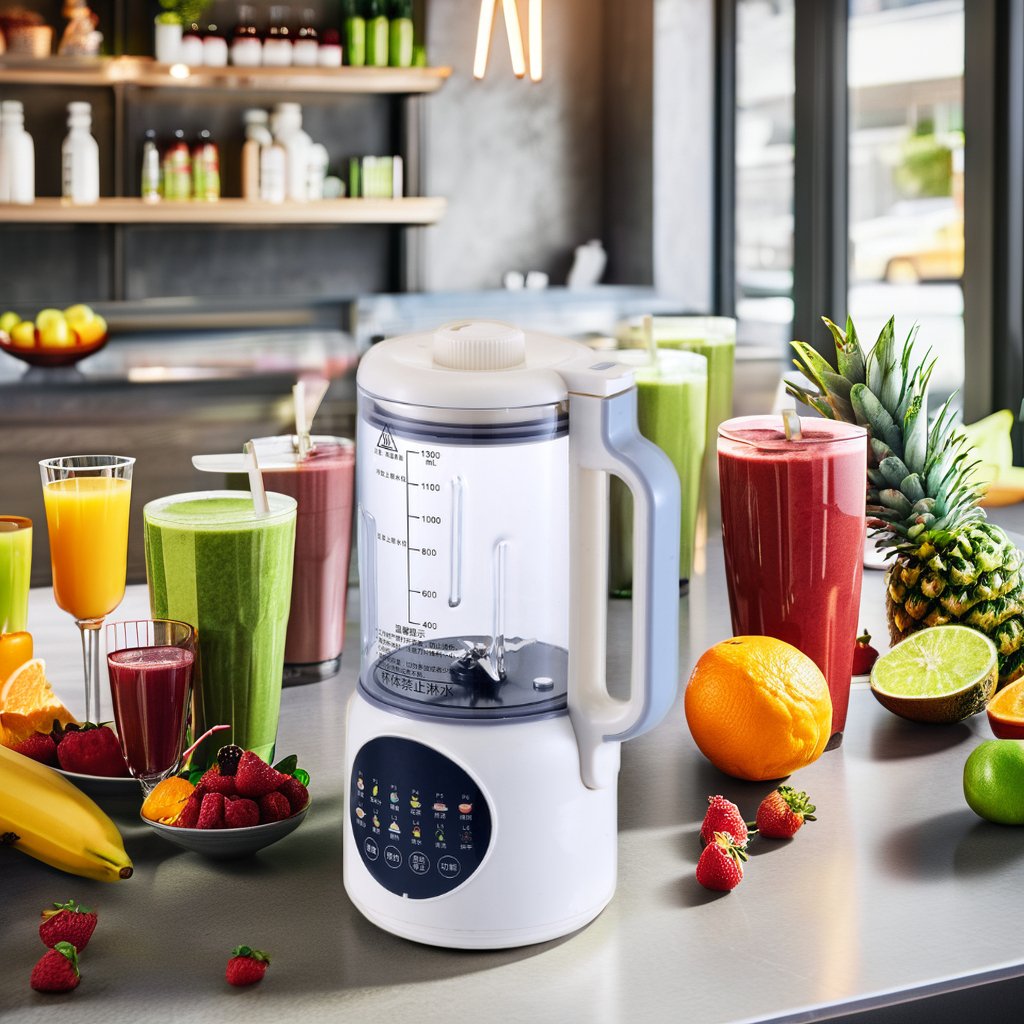 1.3 Liter Electric household Silent table blender with heating functions high speed juicer machine Soybean milk maker