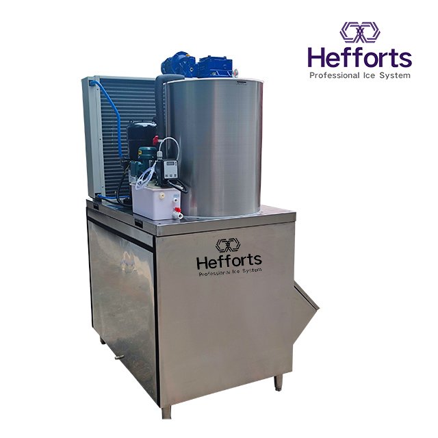 1500kgs capacity flake ice machine with big size big ice storage bin