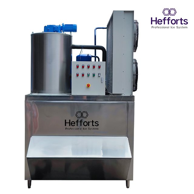 1500kgs capacity flake ice machine with big size big ice storage bin