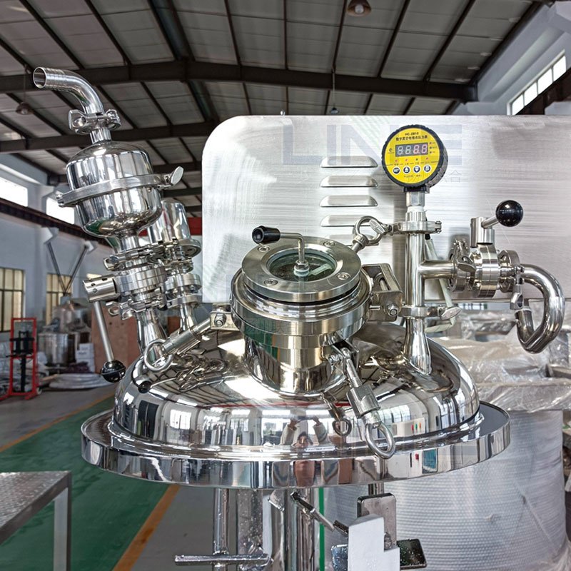 100l Ointment Homogenizer Emulsifying Vacuum Mixer Cosmetic Skin Cream Making Machine