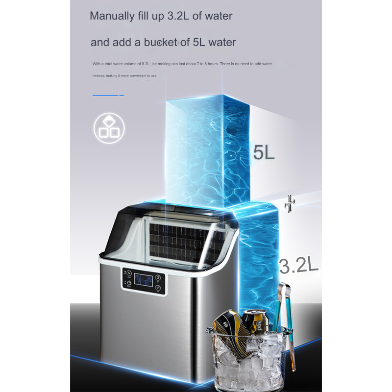 Professional Customization ice maker machine ice cube maker machine Commercial Self-Cleaning Countertop Home Kitchen Party
