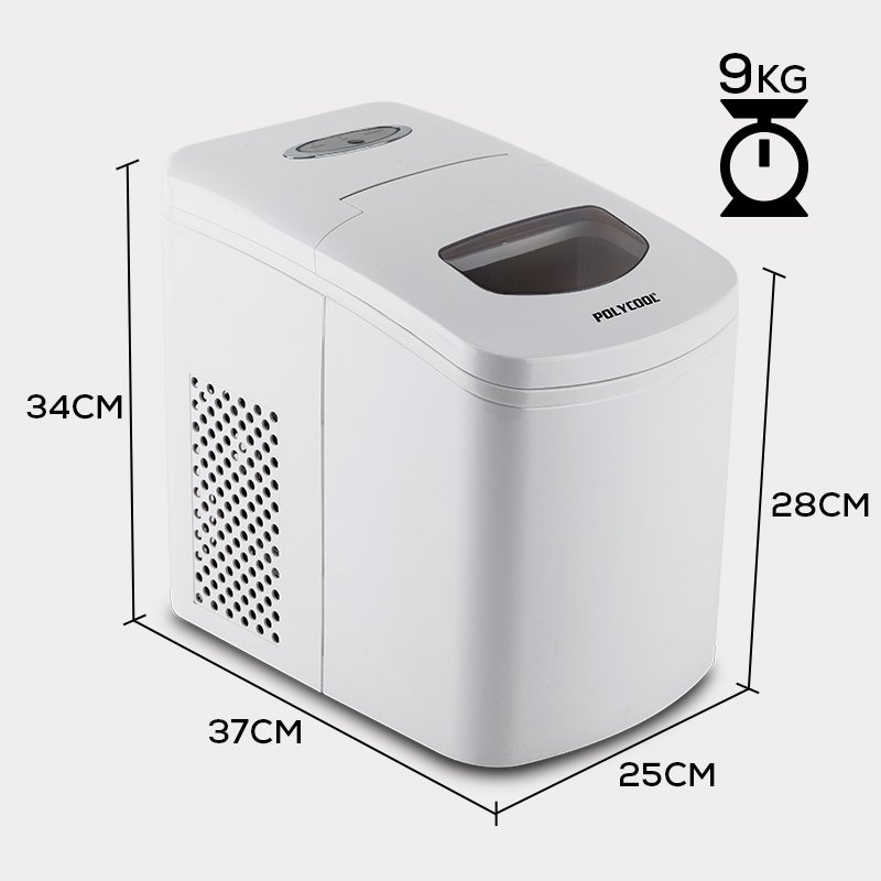 Portable Ice Maker 9 Ice Cubes Ready in 6-8 Minutes ETL certificated Makes 26.5 lbs in 24 hrs Ice Machine for Home Kitchen