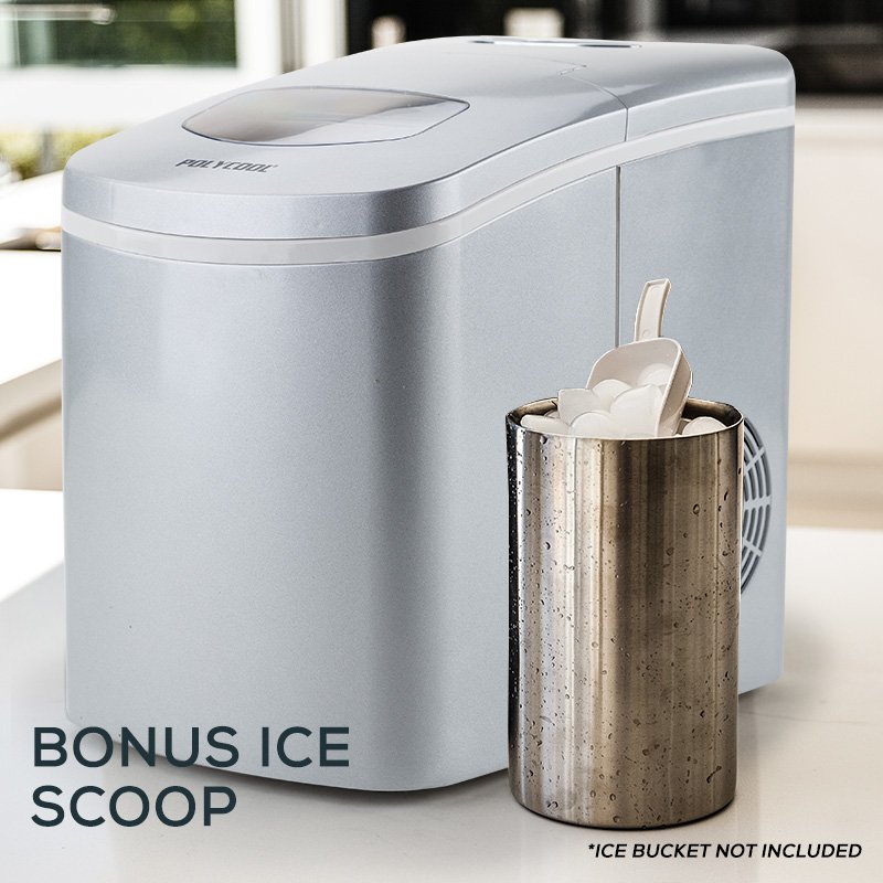 Portable Ice Maker 9 Ice Cubes Ready in 6-8 Minutes ETL certificated Makes 26.5 lbs in 24 hrs Ice Machine for Home Kitchen