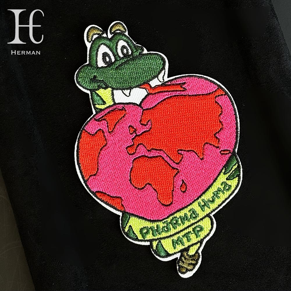 Custom embroidered badge Football Basketball Club badge Clothing Shoes hat diy cartoon anime embroidered badge pin