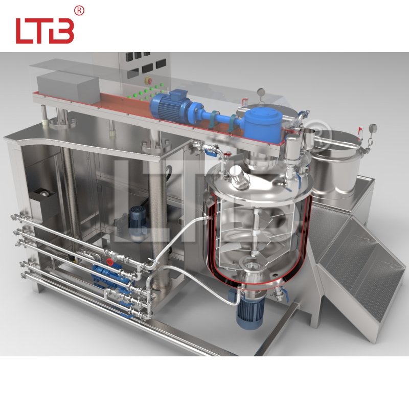 Professional Industrial Hair Coloring Dye Emulsifier Homogenizer Medical Ointment Paste Mixer Cream Making Machines