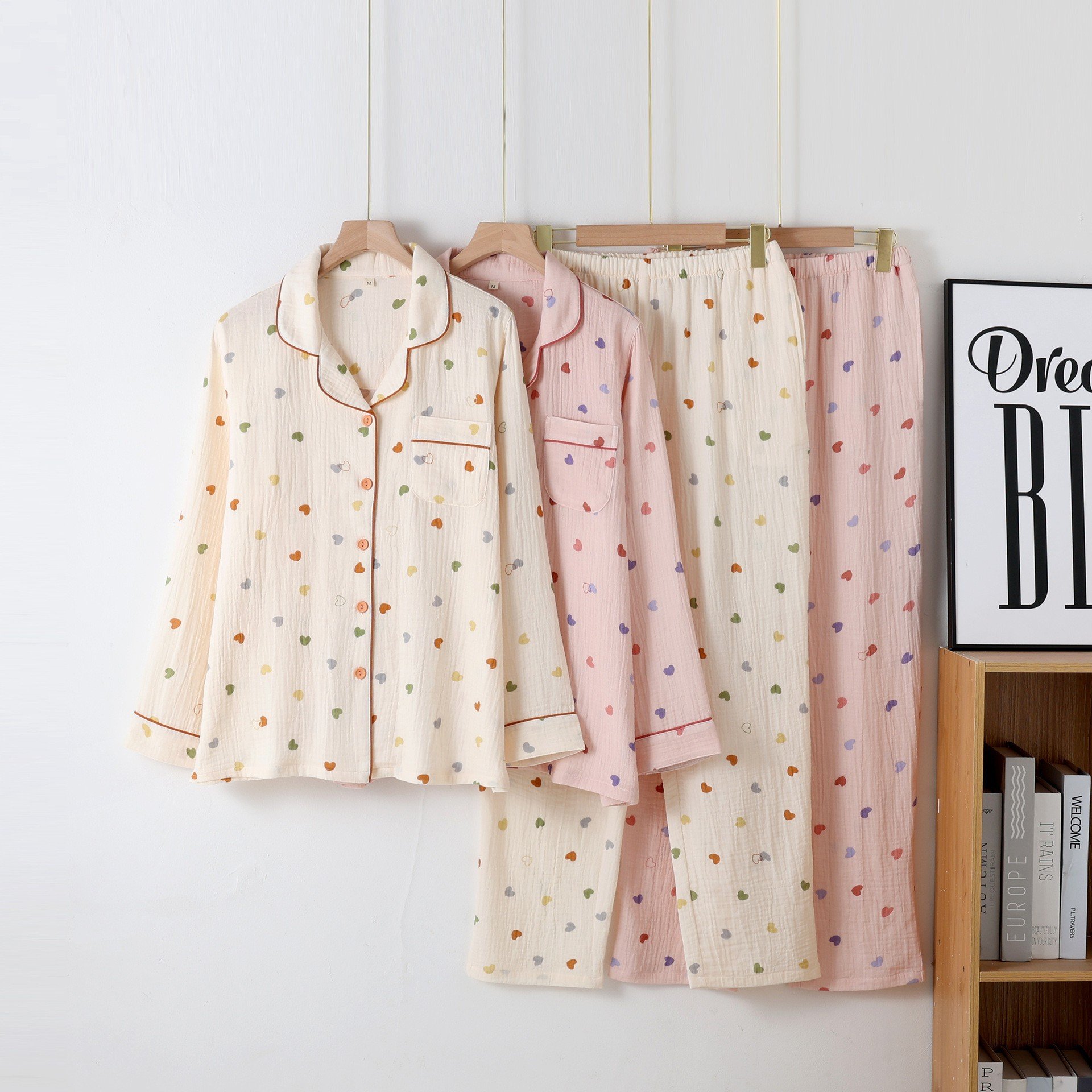 New design custom make cotton soft pajamas