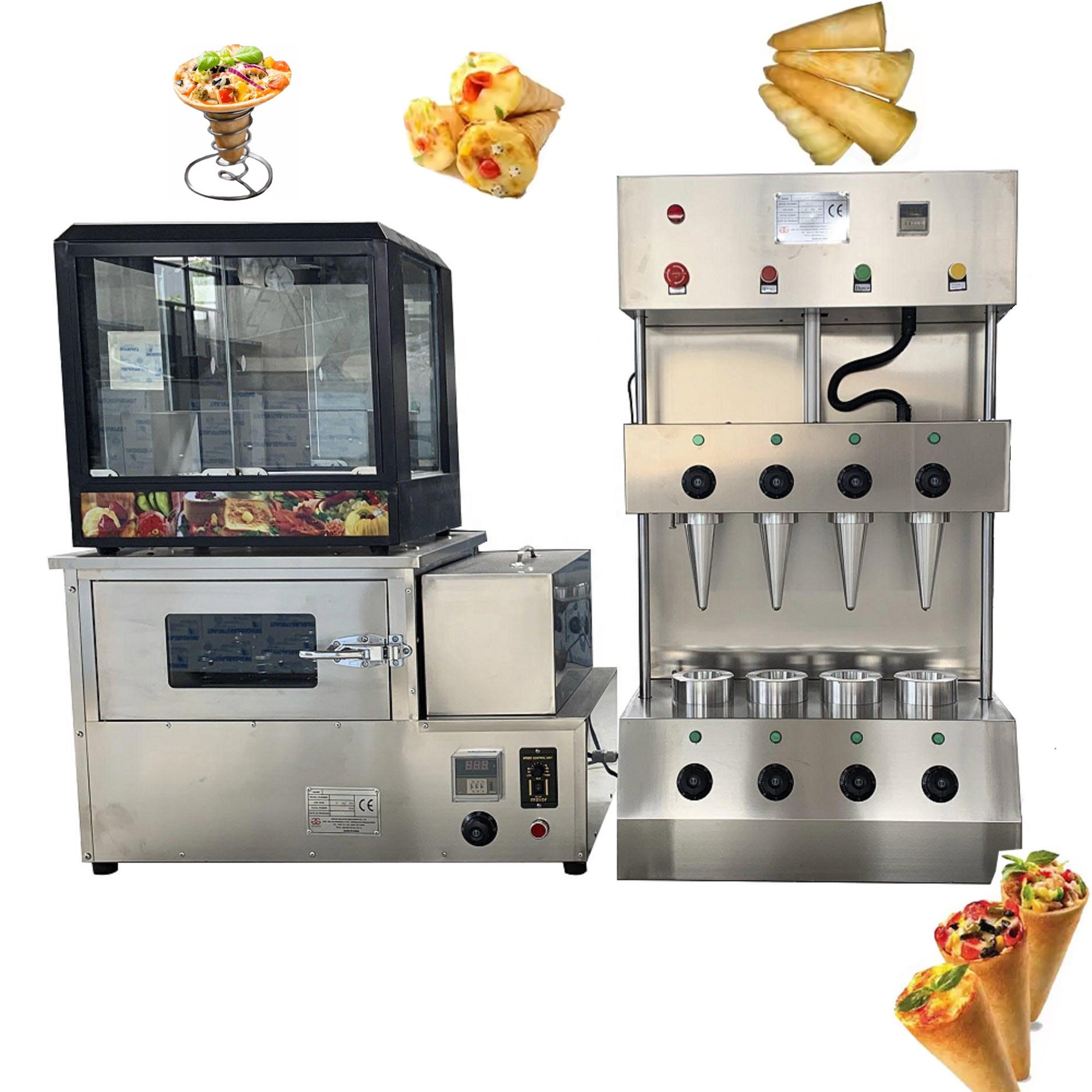 Automatic Bakery Equipment Pizza Cone Kit / Cone Pizza Machine