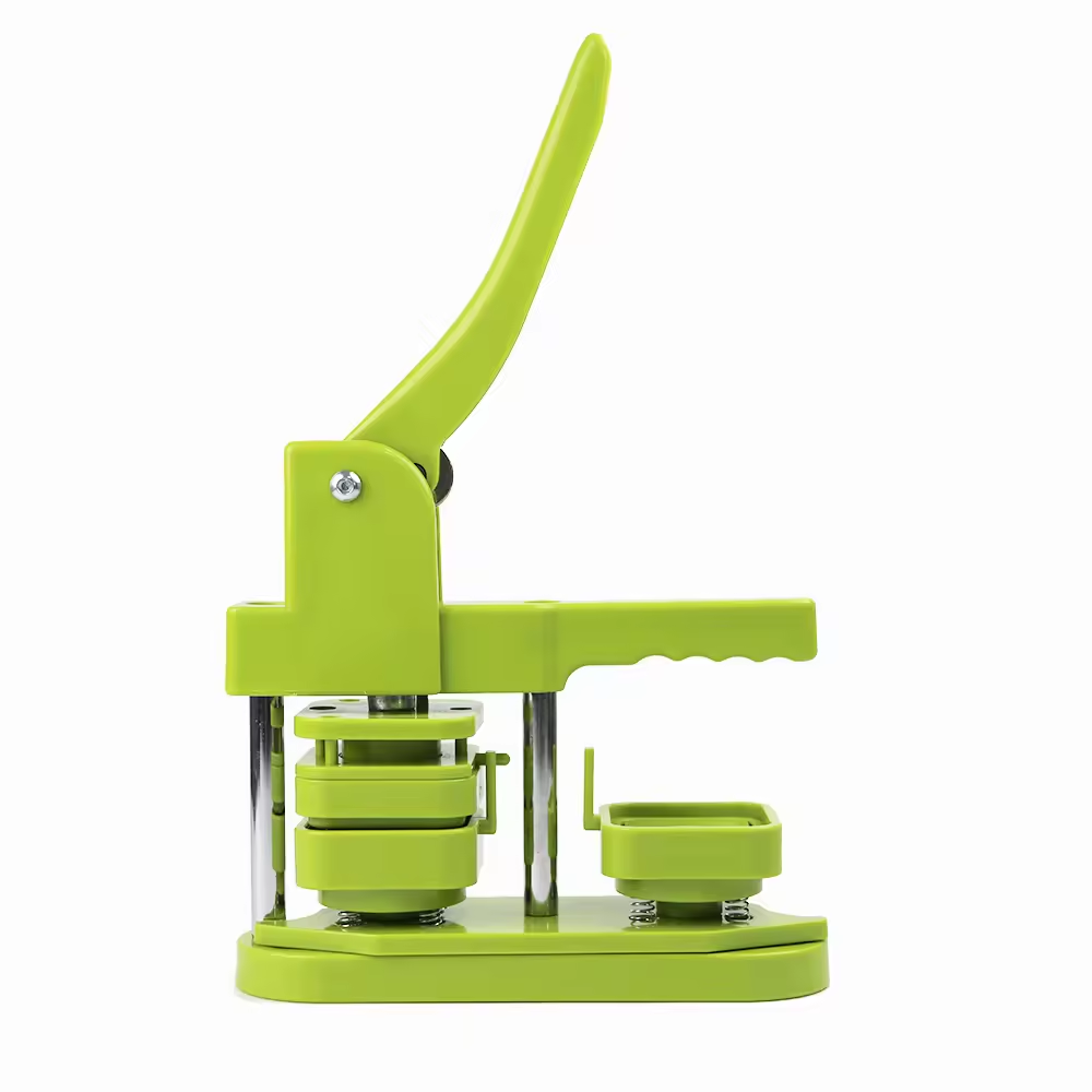 50MM Square Plastic Badge Making Machine Botton Maker with 50 Magnet and 50 Botton Pin Materials