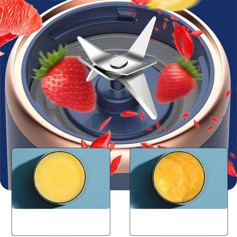 Portable Blender Mini Mixer Electric Juicer Machine Fresh Fruit Juice Blender Smoothie Maker Blender Cup Bottle F Travel Kitchen