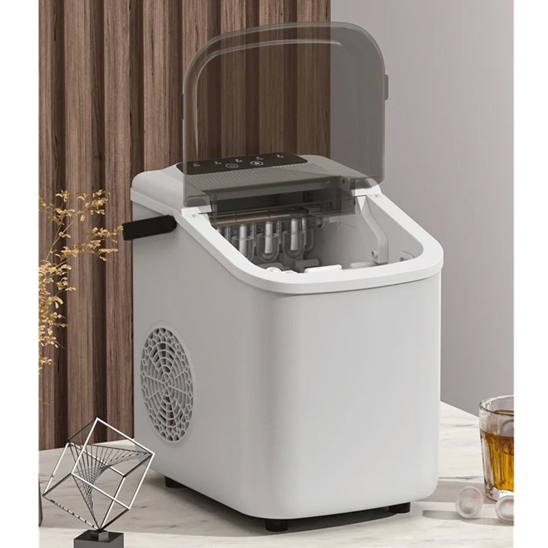 Portable Countertop Compact Mini Ice Maker with 1.1L Water Tank for Home Use