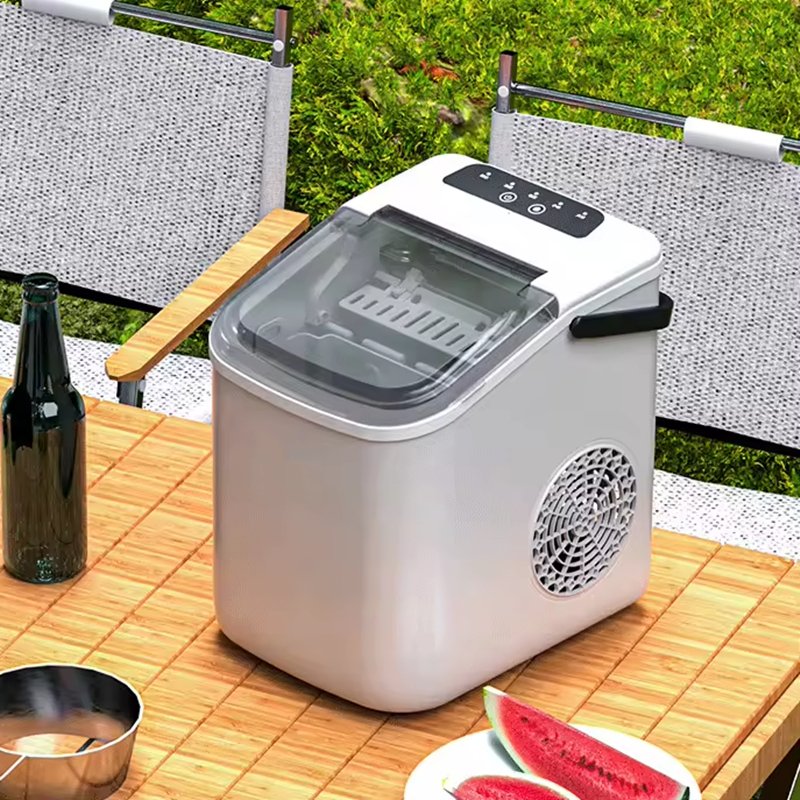 Portable Countertop Compact Mini Ice Maker with 1.1L Water Tank for Home Use