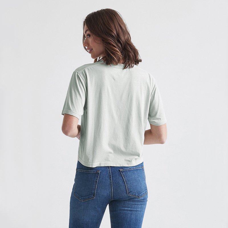 Custom Women's Pima Cotton Workout Short Sleeve Shirts Loose Crop Tops Athletic Gym Shirt Casual Cropped T-Shirt