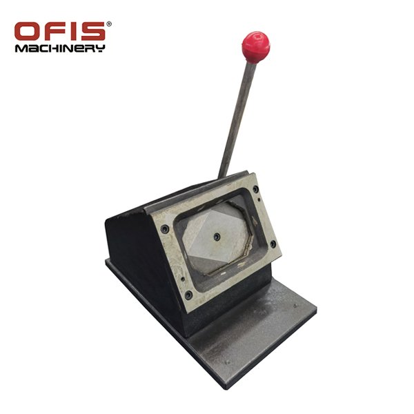 OFIS Manual Rectangle Shape Fridge Magnet Making Machine 80*53mm 90*65mm Plastic/Steel/Aluminium Button New Used