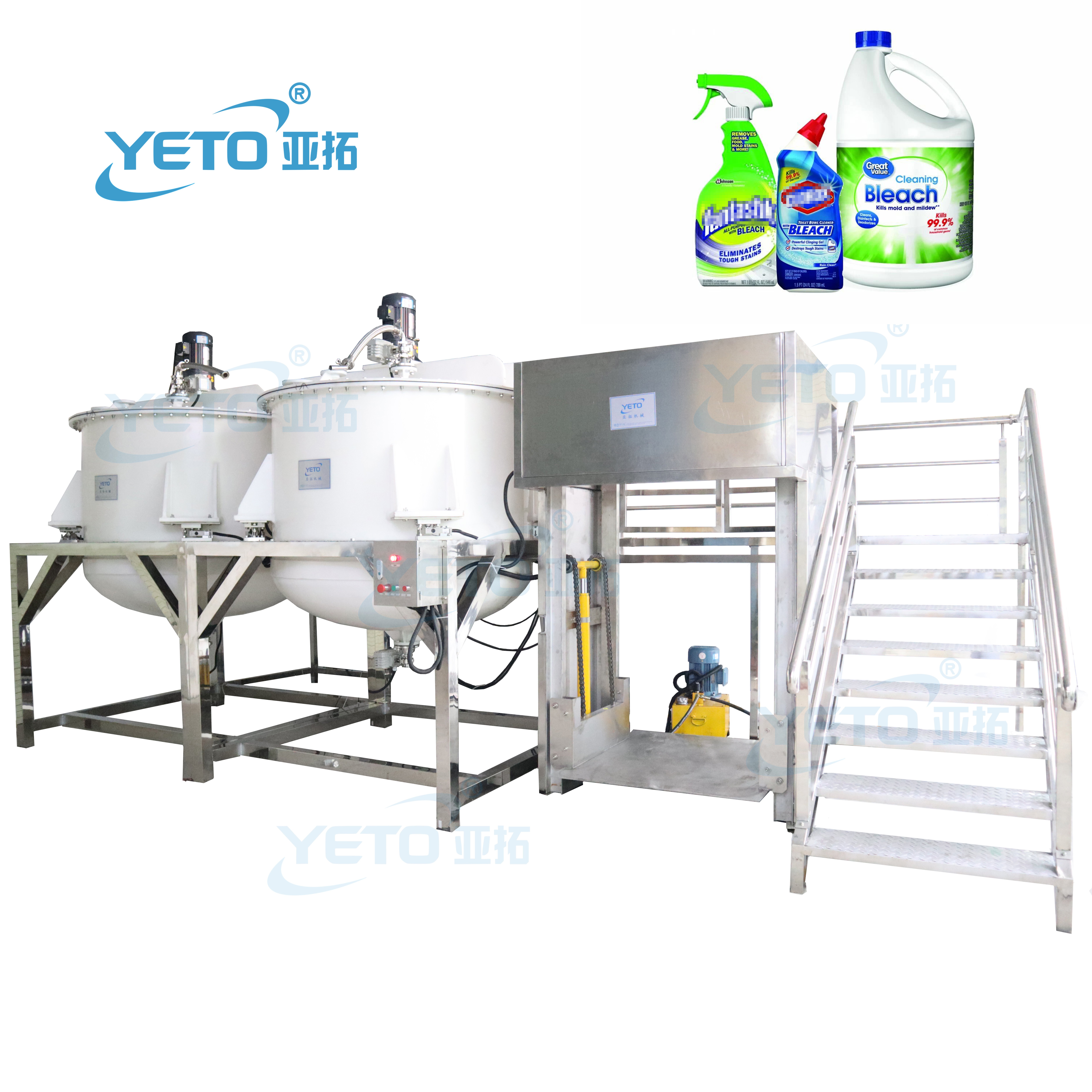 Industrial Chemical Mixing Polypropylene PP Anti Corrosive Mixer Tank for Strong Acid and Alkali Products Mixer Tank Equipment