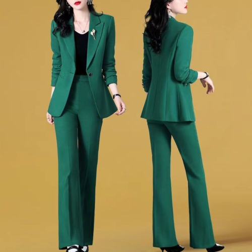 2023 New Thin Jacket Casual Trousers Two-piece Elegant Women Pants Suit Fashion