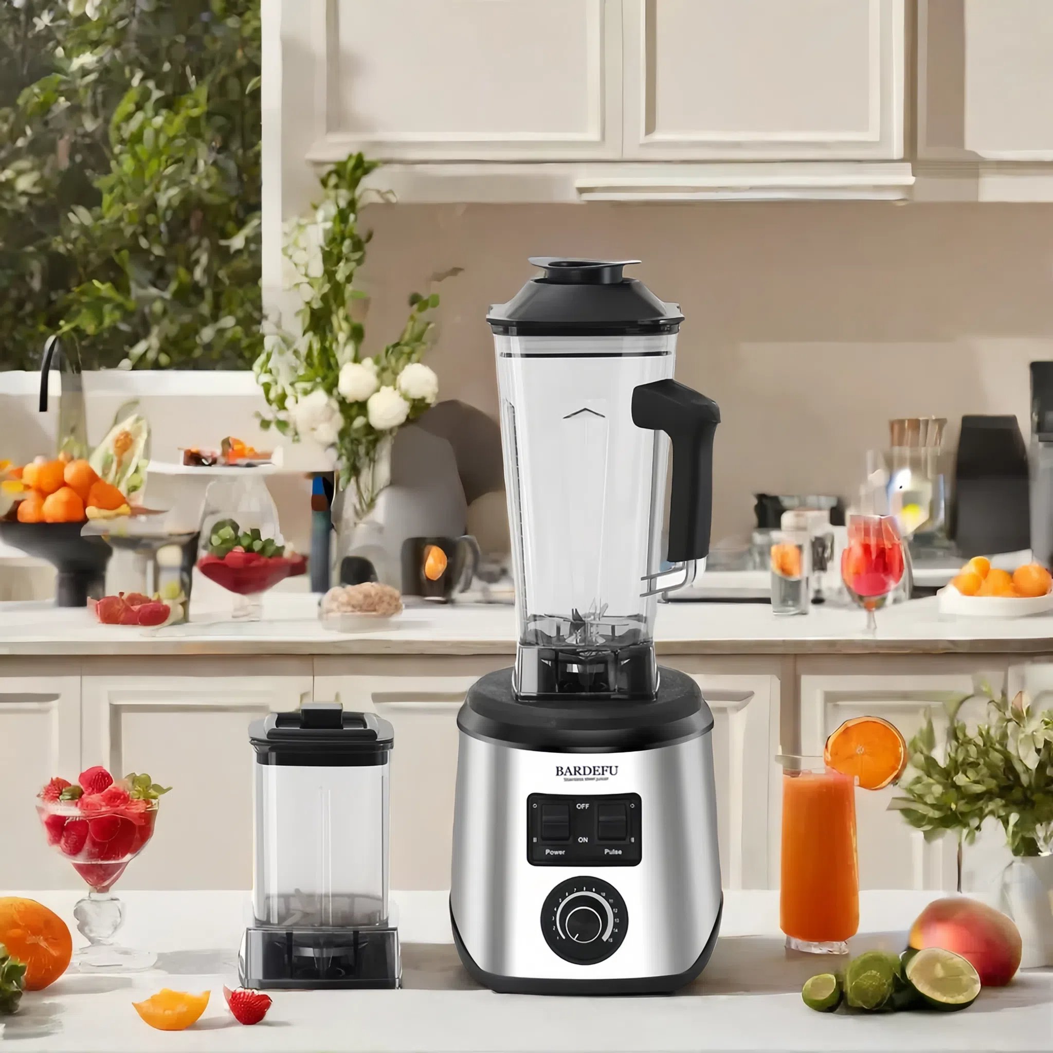 Nirva New cross border 8500w 2.5L Multifunctional Stainless Steel Portable Blender 8 Blades Household Juicer Smoothie Machine