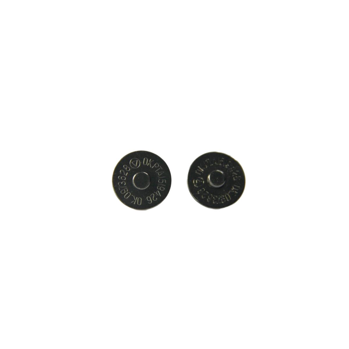 18mm Single Rivet Copper Magnetic button for handbag Black Metal snaps for purse and clothes