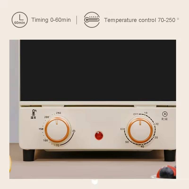 three-layer rotary knob electric oven multifunctional timer for making cookies and cakes baking machine 15L intelligent oven