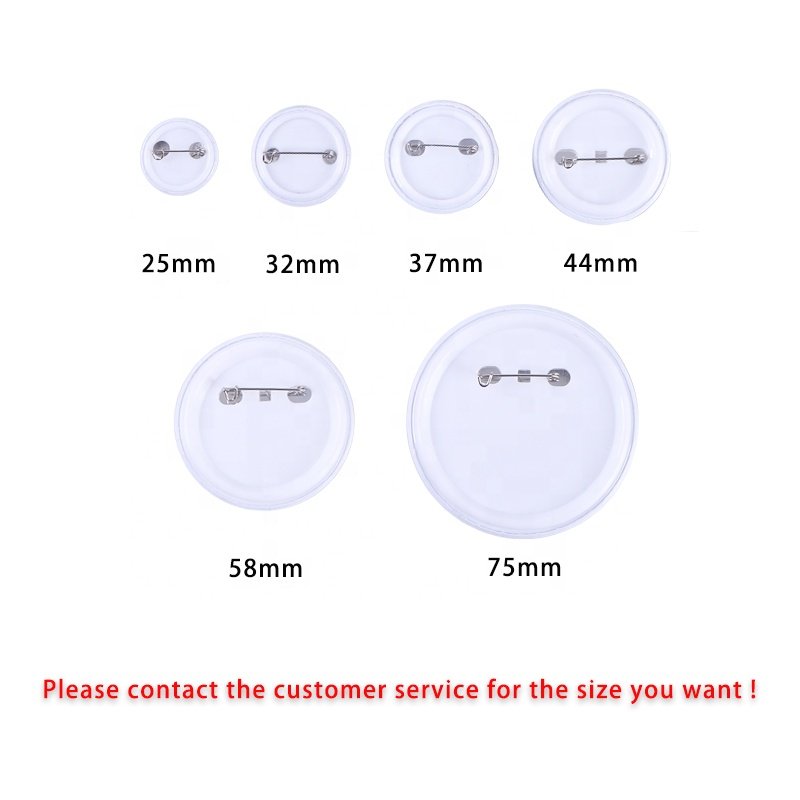 New Portable DIY Button Badge Making Machine Rotary Button Badge Maker with pin back button material 100 sets