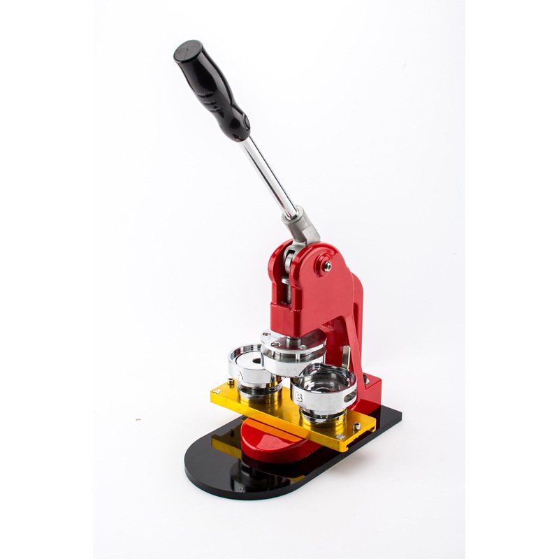 SixFar New Manual Button Badge Plastic Button Making Machine Metal Badge Maker