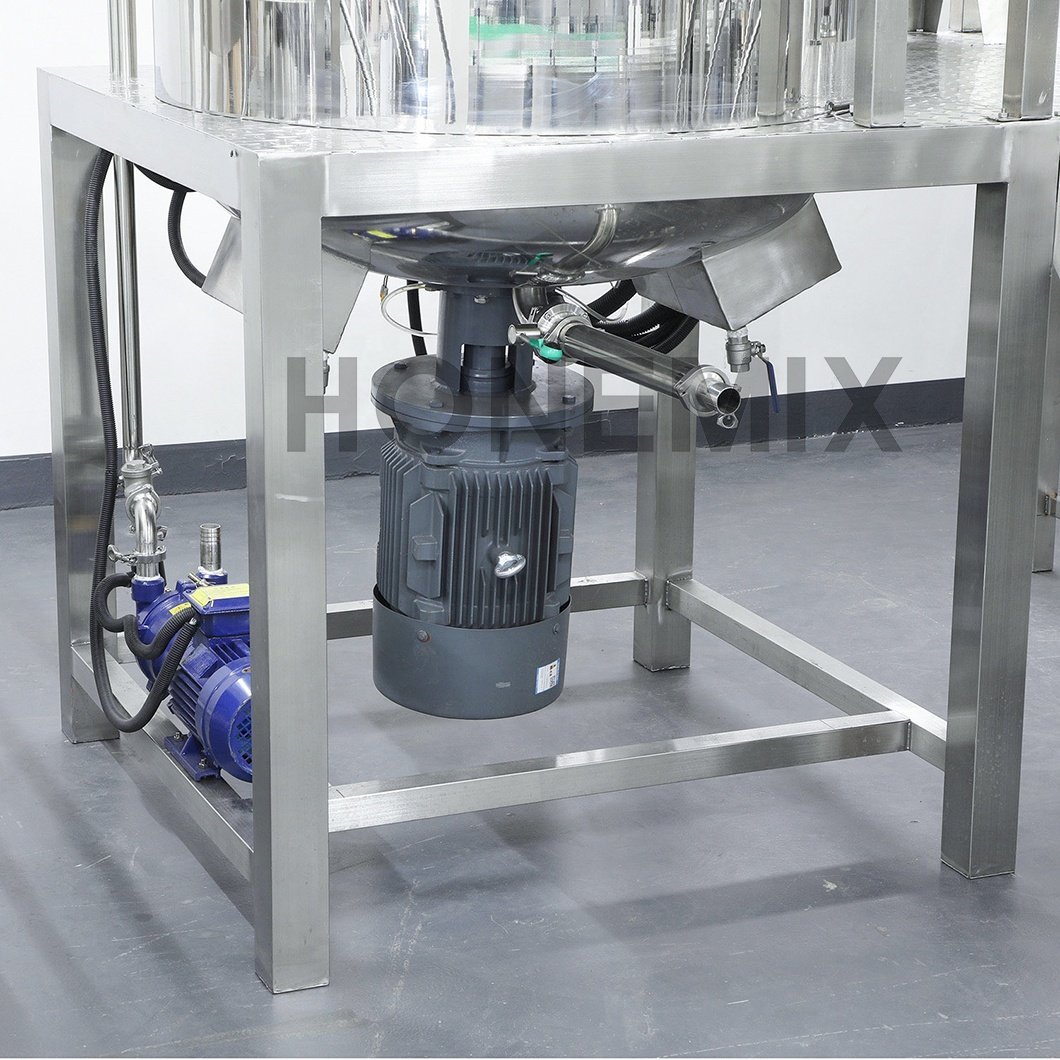 HONE 500L 1000L 3000L 5000L Vacuum Emulsifying Mixer Tank for Cosmetics Make Up Product Process Homogeneous Mixing Machine