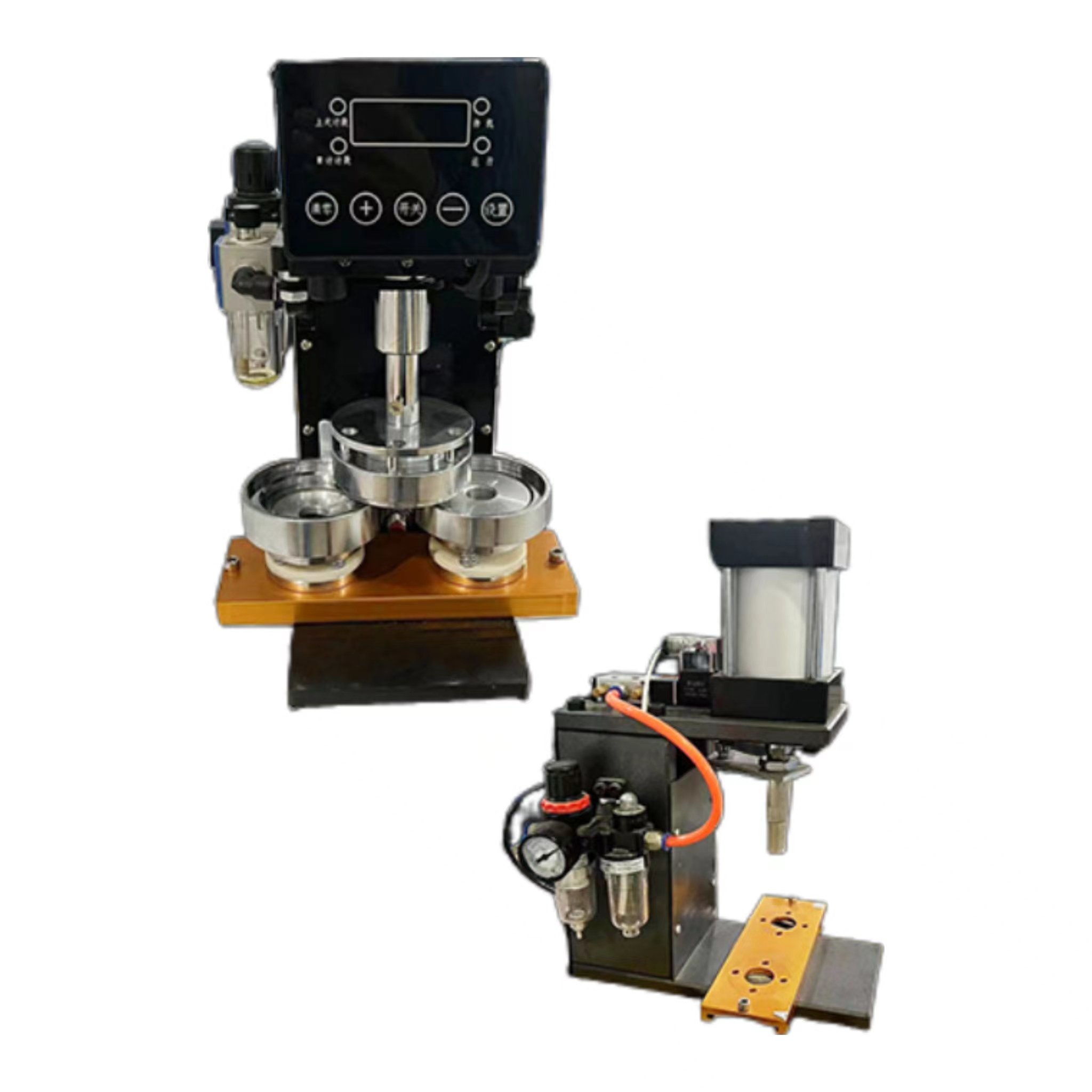 Wendy Round and square pneumatic sensor badge machine fridge magnet maker automatic pneumatic button making machine