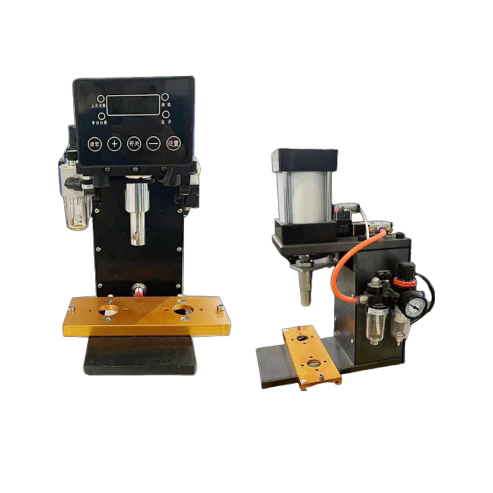 Wendy Round and square pneumatic sensor badge machine fridge magnet maker automatic pneumatic button making machine