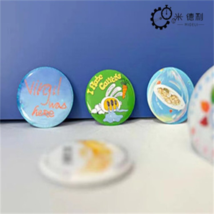 Wendy Round and square pneumatic sensor badge machine fridge magnet maker automatic pneumatic button making machine