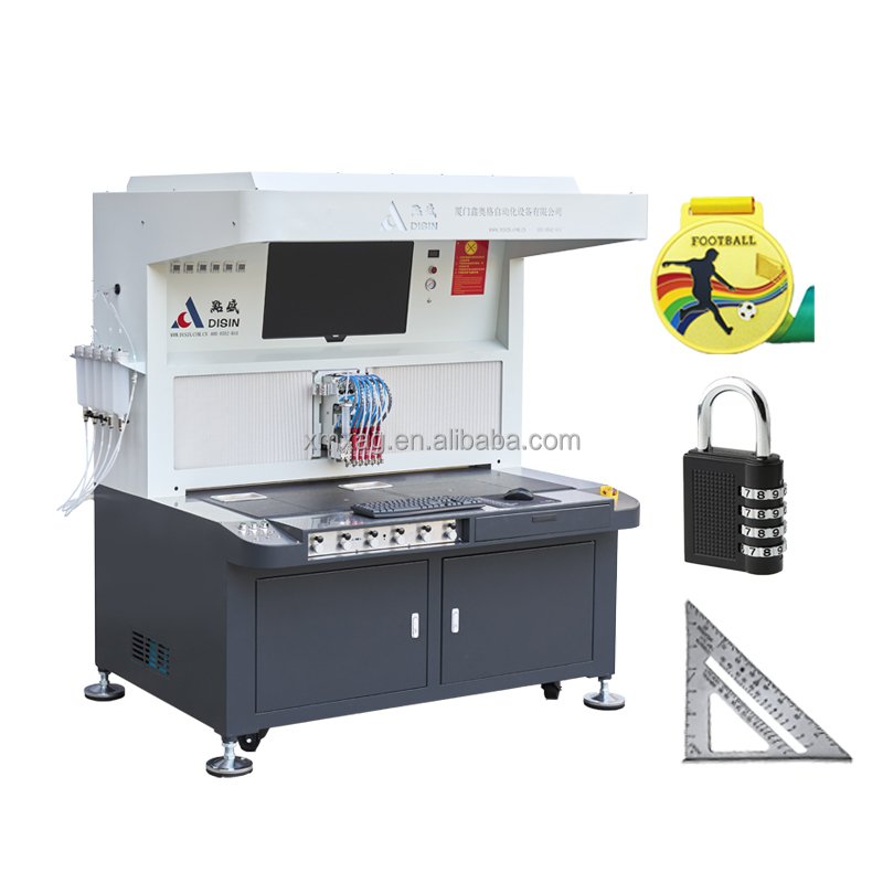 High efficiency Clothing Label Button Car Key Ring Keychains Making Machine Art And Crafts Making Machine