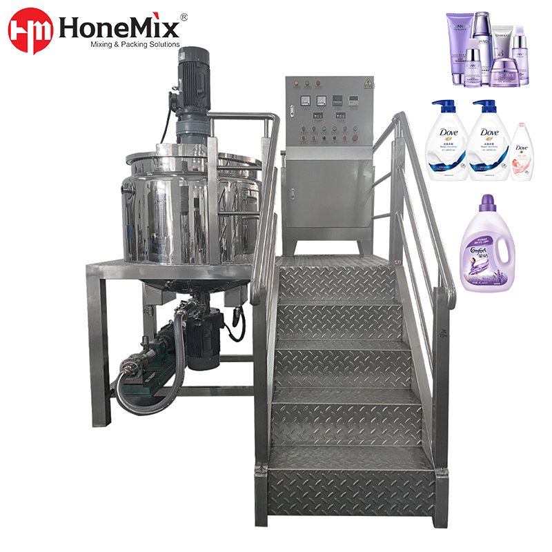 shampoo mixer blender 200L 300L 500L 1000L machine to make liquid soap cosmetic material making machine