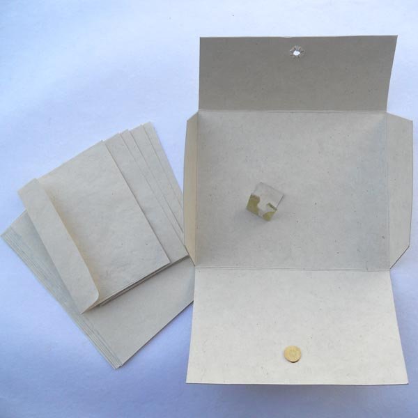 High quantity A5 paper Folder Ivory Color Office File Presentation Folder Paper Natural Leaves Impression Stationery Set