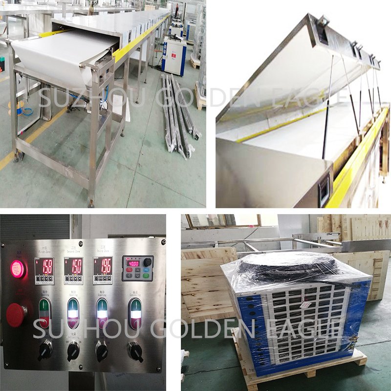 600mm pneumatic chocolate chips production line/chips depositing machine/chocolate depositor