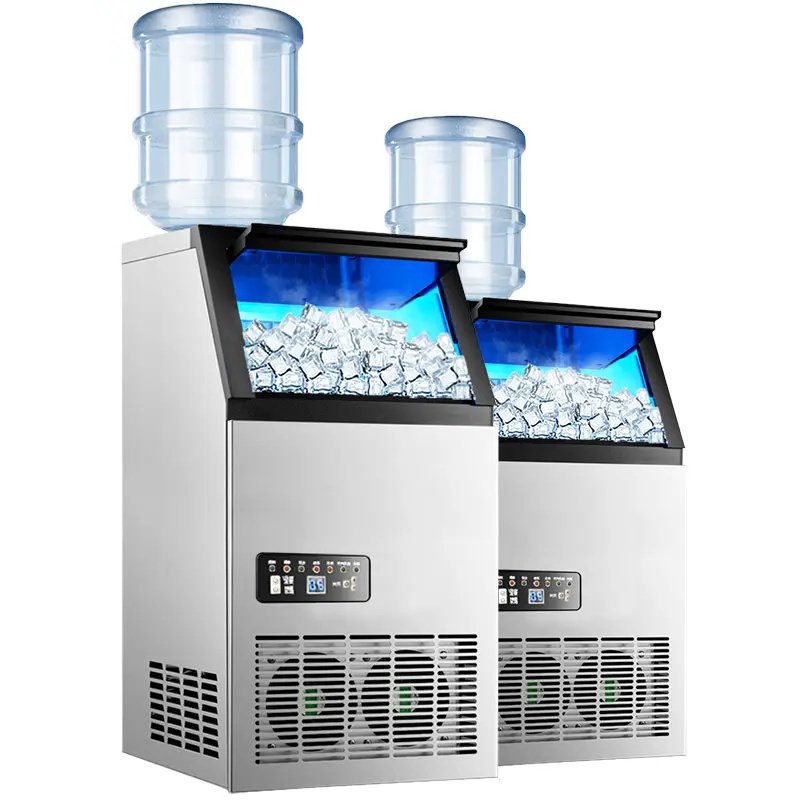 Commercial Ice Making Machine Restaurant Bar Shop Ktv Cafe Hotel Ice Machine 500kg day Ice Cube Maker