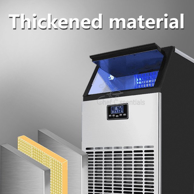 Commercial Restaurant High Capacity Ice Maker Ice Cube Making Machine Electric Stainless Steel