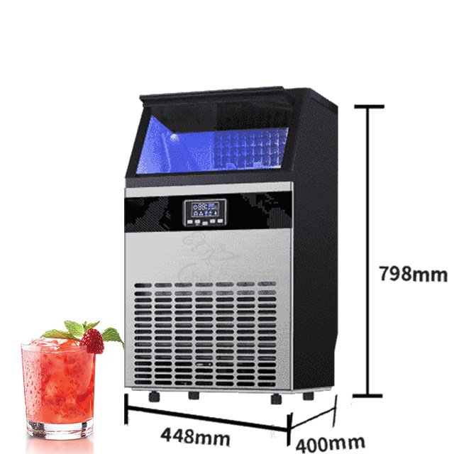 Commercial Restaurant High Capacity Ice Maker Ice Cube Making Machine Electric Stainless Steel