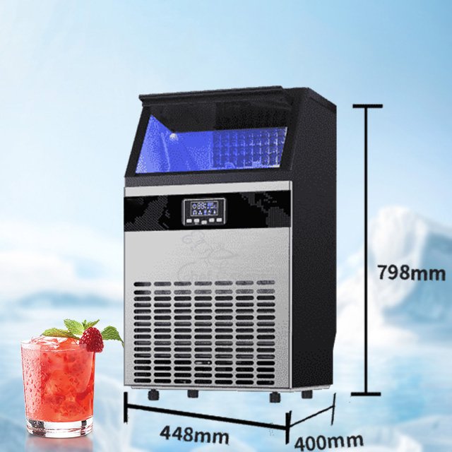 Commercial Restaurant High Capacity Ice Maker Ice Cube Making Machine Electric Stainless Steel