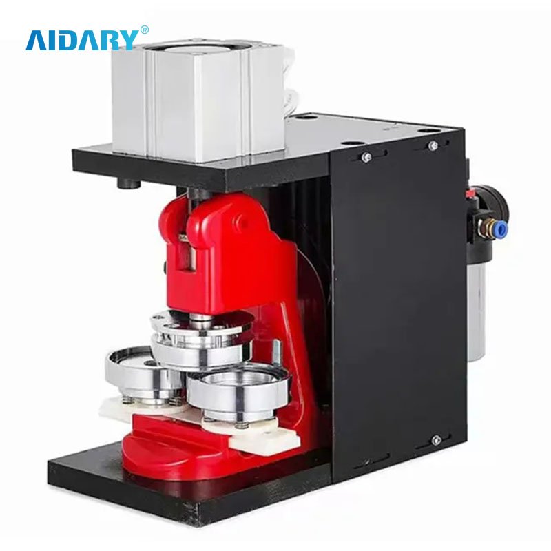 Pneumatic badge button pin making machine