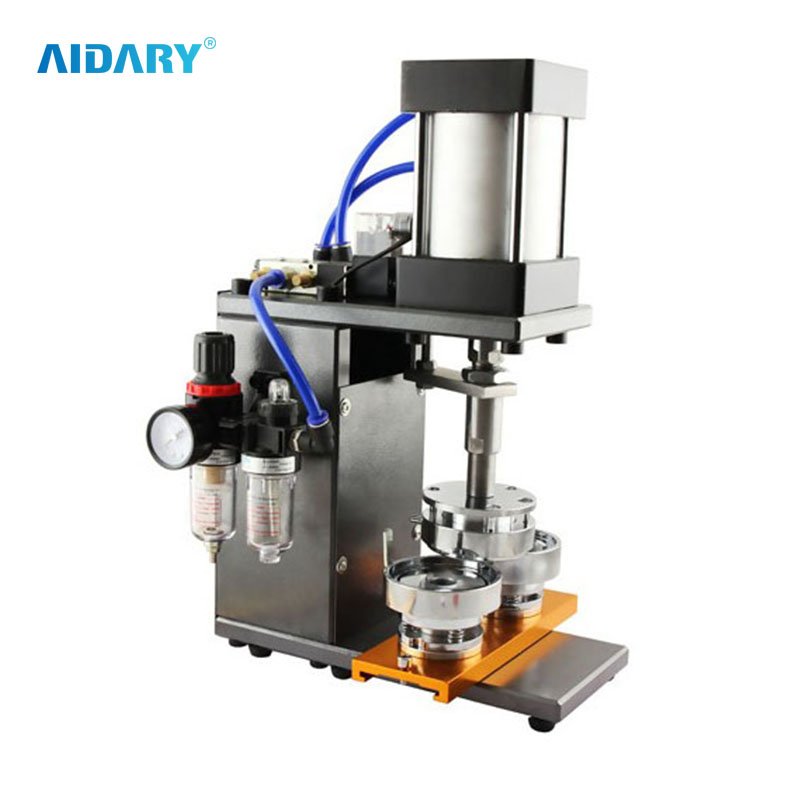 Pneumatic badge button pin making machine