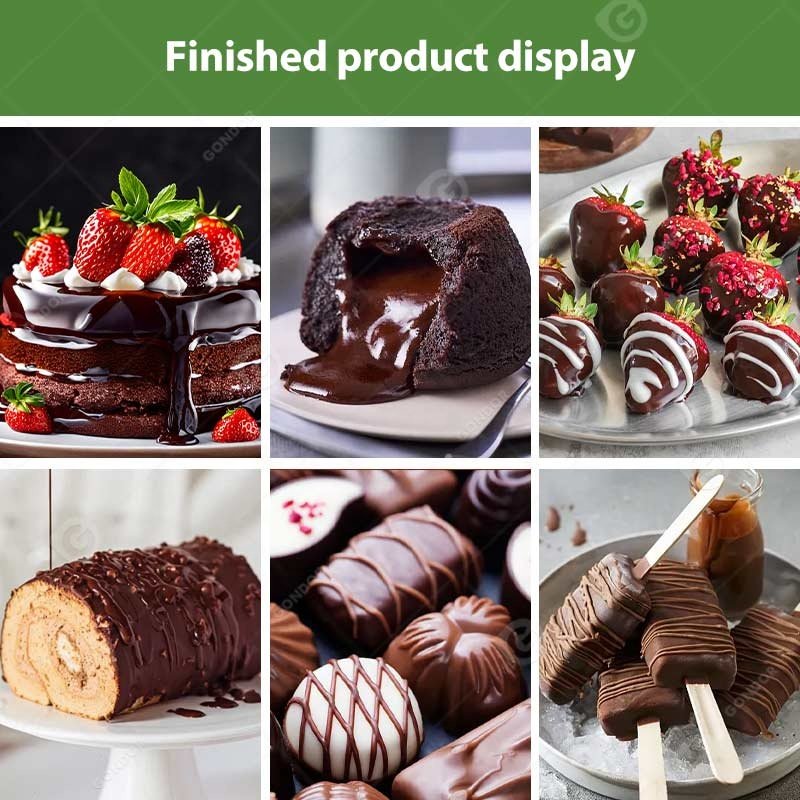 8kg Small Manual Mini Choclatey Chocolate Bar Mould Dipping Make Temper Enrobe Melting Molds Wheel Machine