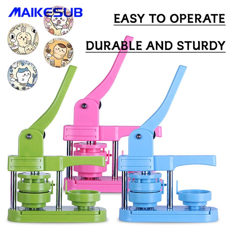 High QualityEasy to operate badge machine & Button Maker Machine Hot Sale Circle Cutter Press Kit with Pump Metal Material