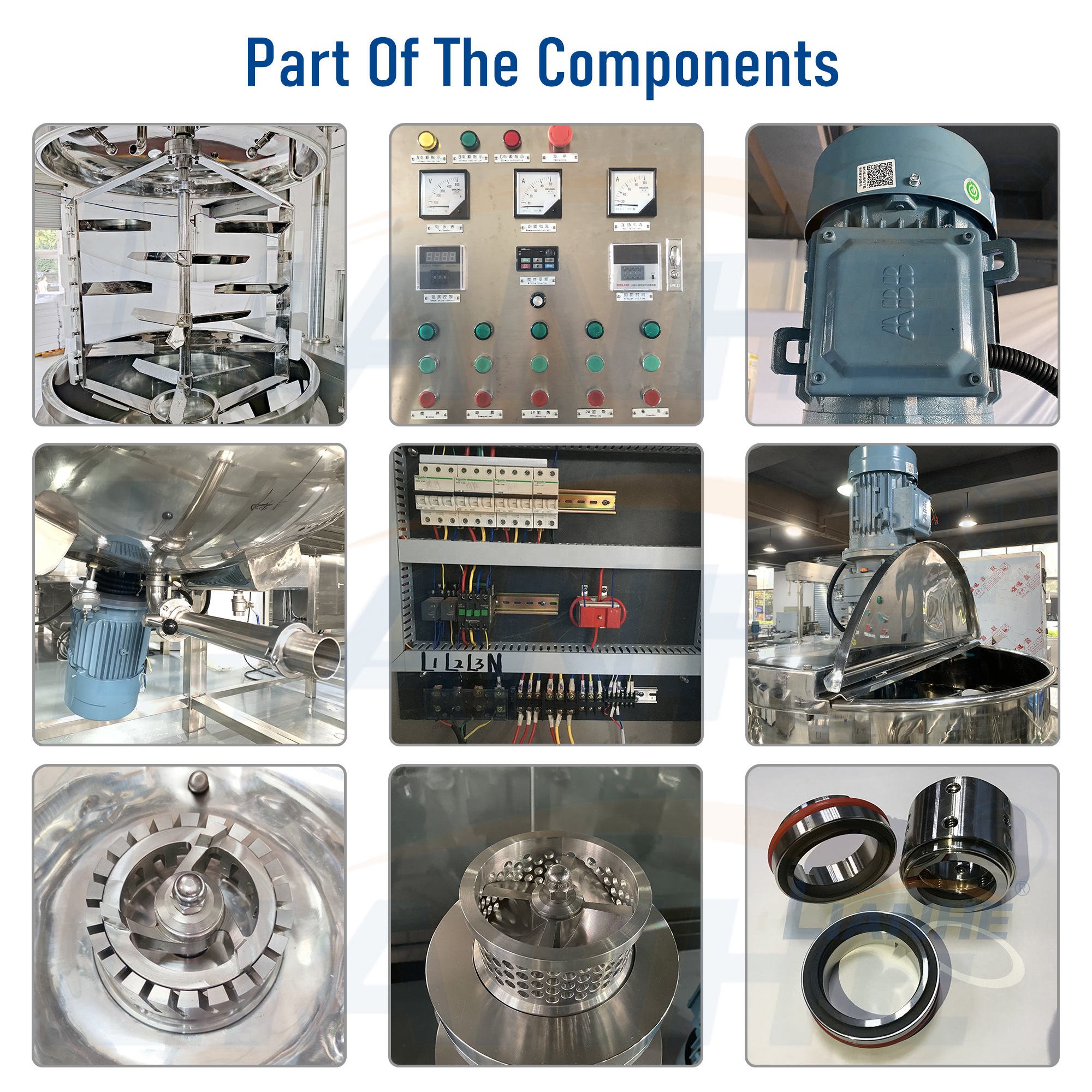 2024 New Arrivals Movable Liquid and Powder Mixer Machine Detergent Mixing Machine Heating Tank Mixing Tank with Homogenizer