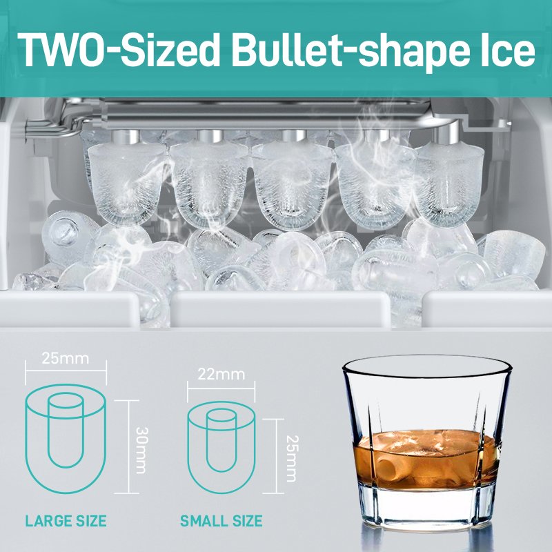 Multifunctional Large Capacity Ice Cube Makers Stainless Steel portable electric ice cube maker