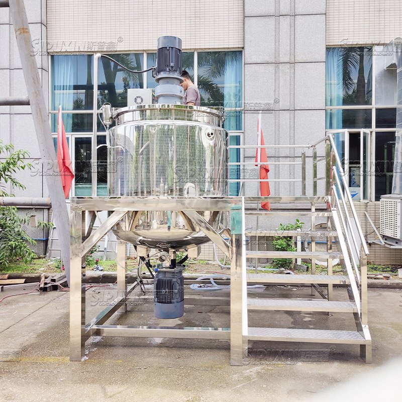 1000L Electric Heating Mixing Tank For Liquid Soap Stainless Steel Shampoo Mixer Factory Price Cosmetic Making Machine