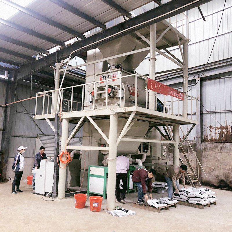 One-button start, dry mortar production line to achieve fast production