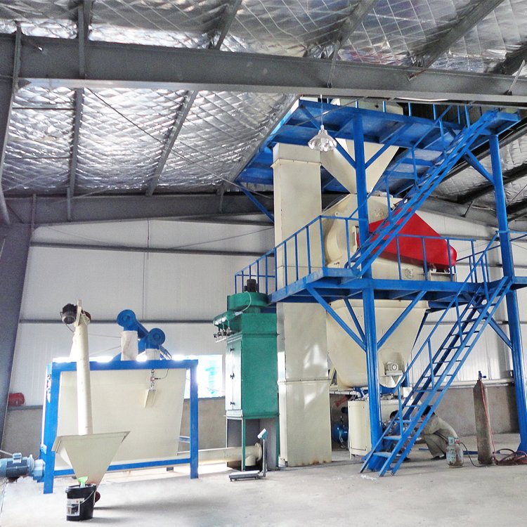 One-button start, dry mortar production line to achieve fast production