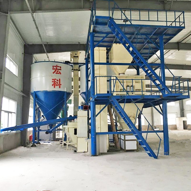 One-button start, dry mortar production line to achieve fast production