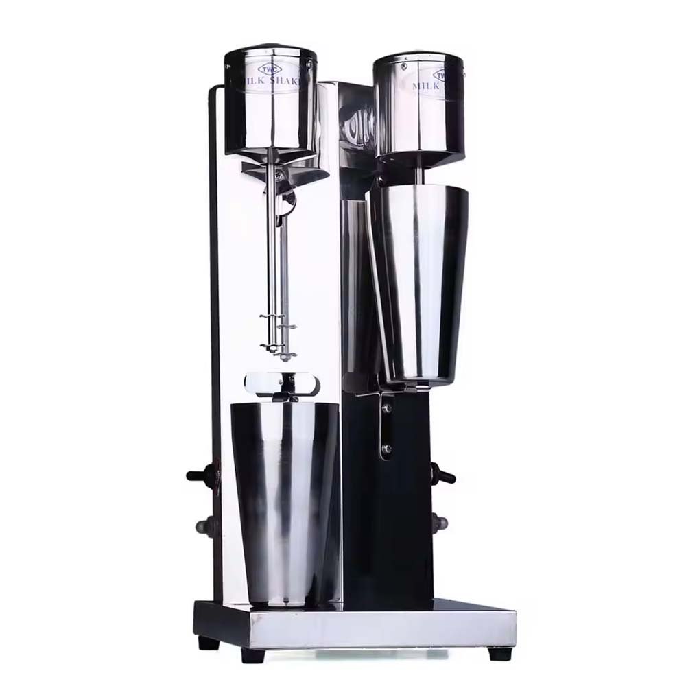 Xeoleo Milkshake machine Stainless Steel Milk Shake Machine Double Head Drink mixer Make Milks Foam/Milkshake Bubble Tea Machine