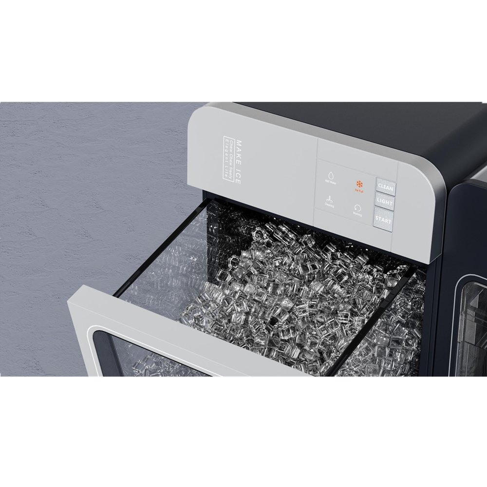 Apartment & Kitchen Using Quick Ice Making with Self-Cleaning Function Countertop Ice Maker