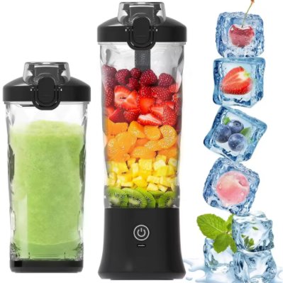 Wholesale Factory LOW NOISE Drink Lid Electric Rechargeable 600ML Smoothies Milk Outdoor Hotel Use Push Button Heating