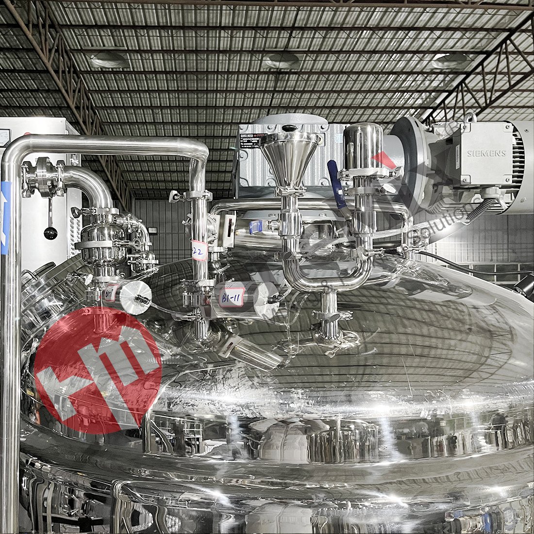 moisturizing cream making machine vacuum mixer homogenizer 400l 1500l 3000l 4000l mixer tank with heating vacuum mixer